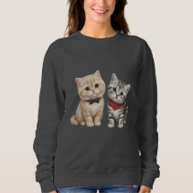 Söt kattälskare hoodie
