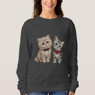 Söt kattälskare hoodie t shirt