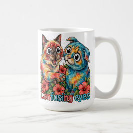 Söt kattälskare Katt Rolig Siamese & Chartreux Cha Kaffemugg