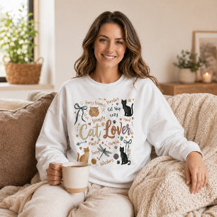 Söt Kattälskare Mysig Kawaii Katter Gosig Kattlur T Shirt
