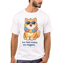Söt kattälskare rolig romantisk katt
