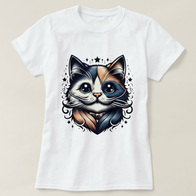söt kattälskare t shirt (Design framsida)