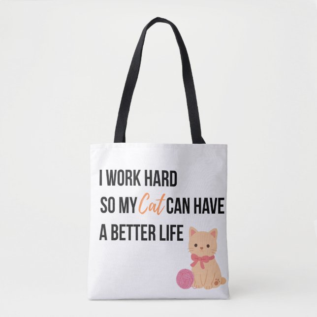 Söt kattälskare Totebag Tygkasse (Framsida)