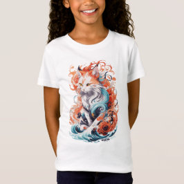 Söt kattdesign i nystil t shirt