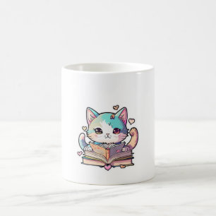 söt kattdesign kaffemugg