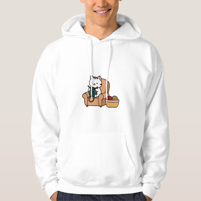 söt kattdesign | Katter älskare-design Hoodie (Framsida)