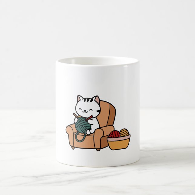 söt kattdesign | Katter älskare-design Kaffemugg (Center)