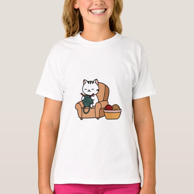 söt kattdesign | Katter älskare-design T Shirt (Framsida)