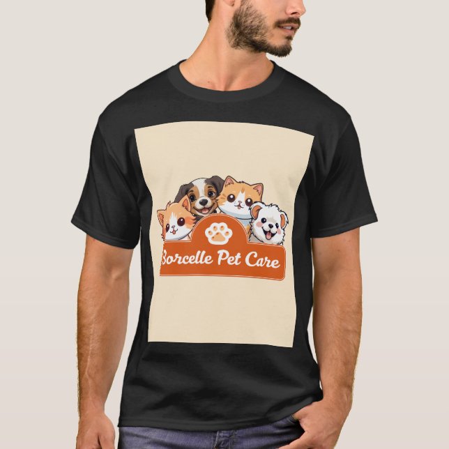 Söt kattdesign t-shirt (Framsida)