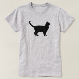 Söt katters siluett t shirt
