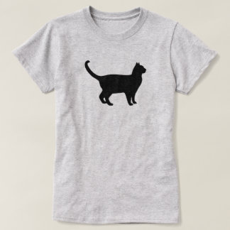Söt katters siluett t shirt