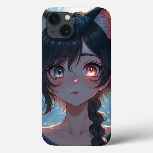 Söt kattflicka-design (Baksida)