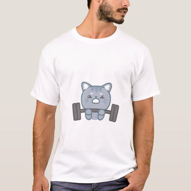 Söt kattgym älskare-design | älskare-kattgym t shirt (Framsida)