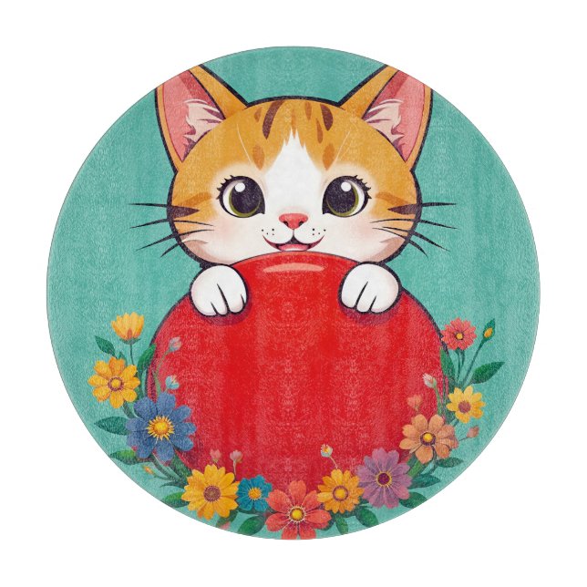 Söt kattillustration (Framsidan)