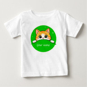 Söt kattillustration t shirt