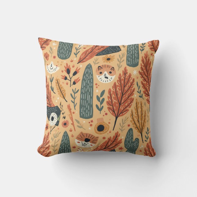 Söt kattkudde kudde (Framsida)