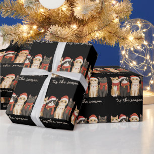 Söt kattmamma jul kattälskare present rolig jul presentpapper