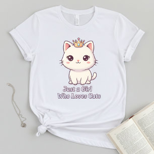 Söt kattmamma-tej kattälskarepresent för kvinnor t shirt