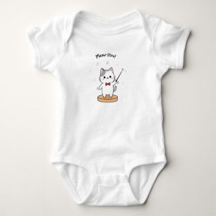 Söt kattorkesterdirigent t shirt