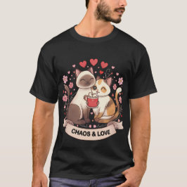 Söt Kattpar-Sticker för Romantiskt Present eller M T Shirt