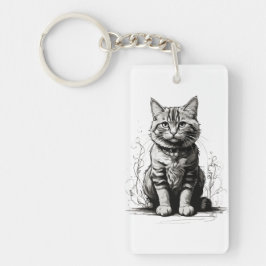 Söt kattpennteckning