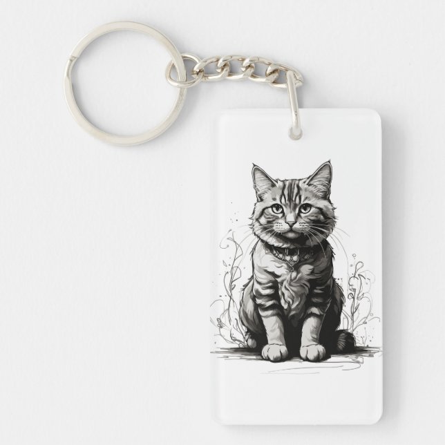 Söt kattpennteckning (Framsidan)