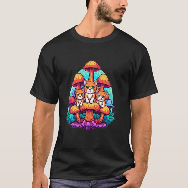 Söt Kattrall Summer EDM Festival T Shirt (Framsida)
