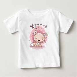 Söt kattunge Baby T-Shirt