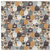 Söt Kattunge Fabric