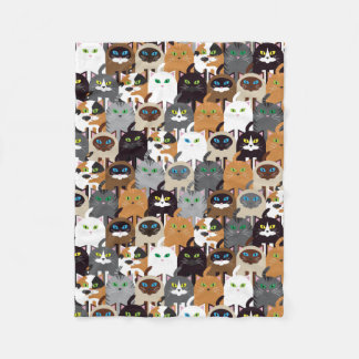 Söt Kattunge Flebit Blanket Fleecefilt