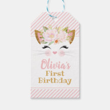 SÖT KATTUNGE Girl Girl Birthday Favor