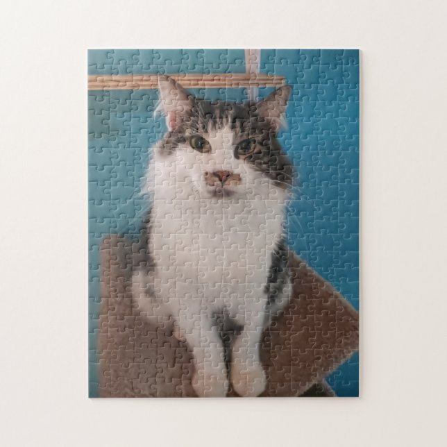 Söt Kattunge Jigszle Puzzle Pussel (Vertikal)