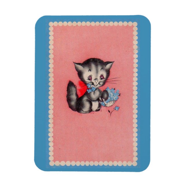 söt kattunge magnet (Vertikal)