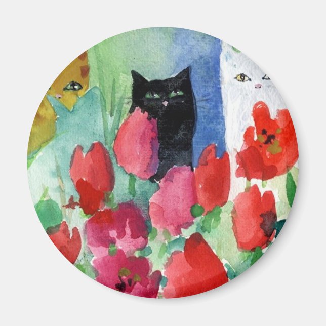 Söt Kattunge Magnet (Framsidan)