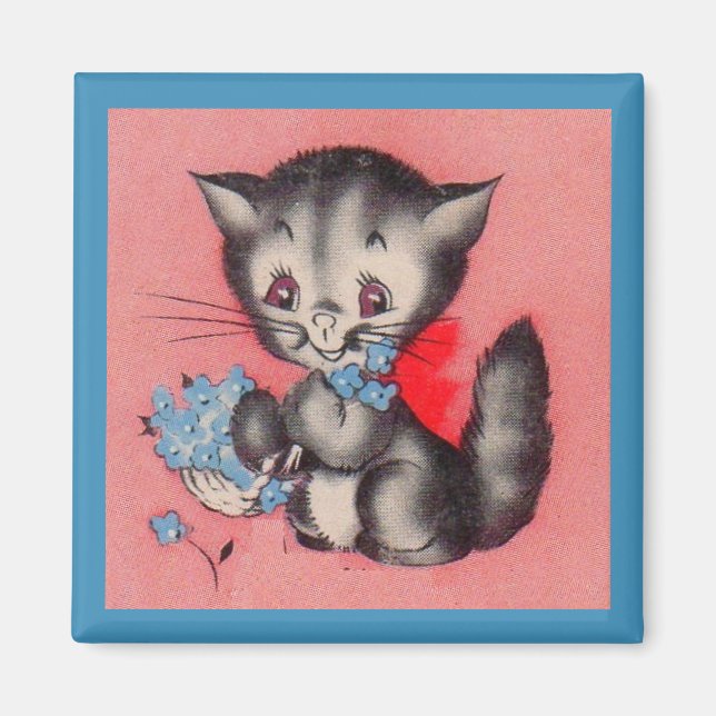 söt kattunge magnet (Framsidan)
