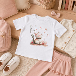 Söt kattunge med hjärtan barn tillbaka till skolan t shirt