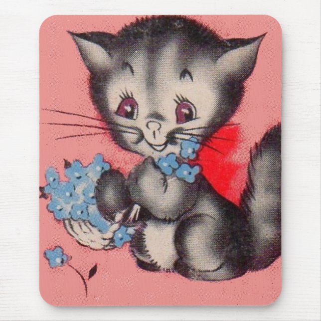 söt kattunge musmatta (Framsidan)