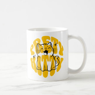 Söt kattunge söt katt kaffemugg