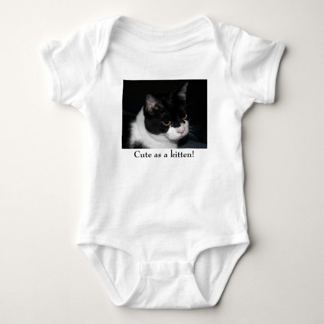 Söt Kattunge Spädbarnskötare Tee (Framsida)