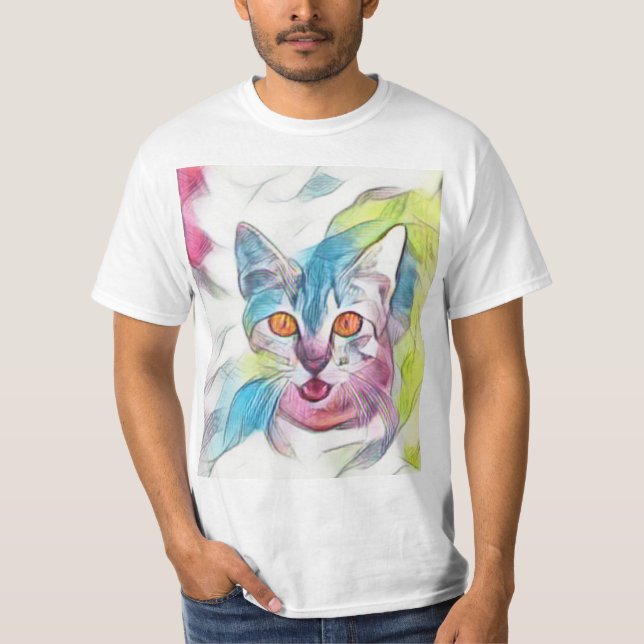 Söt Kattunge T Shirt (Framsida)