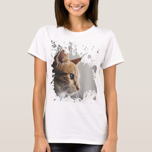 Söt Kattunge T Shirt (Framsida)