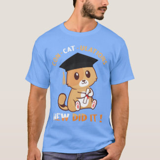Söt kattutexamen som utexamineras 2023 examen roli t shirt