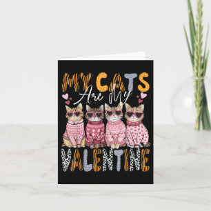 Söt kattvalentine-tröja Min katt är min valentine Kort
