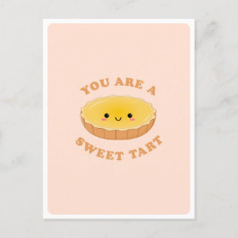 Söt Kawaii äggtårta efterrätt mat skämt kärlek cit Vykort