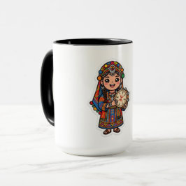 Söt Kawaii Amazigh Berber Kvinna Mugg