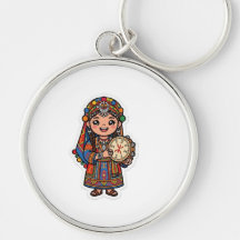 Söt Kawaii Amazigh Berber Kvinna