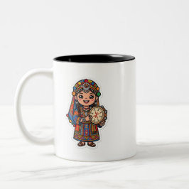 Söt Kawaii Amazigh Berber Kvinna Två-Tonad Mugg