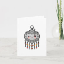Söt Kawaii Amazigh Marockansk Silverörhänge dekal
