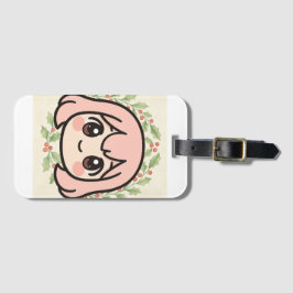 Söt Kawaii Anime Tjej Resväskemärke Bagagebricka