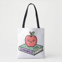 Söt Kawaii-äpple på Bok Cute Lärarens Tacksamhets-